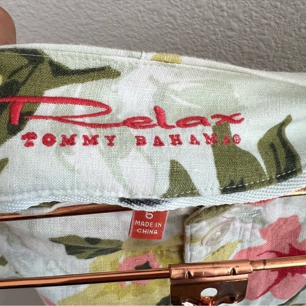 Tommy Bahama Relax 100% Linen Floral Skirt 6 - Picture 6 of 7